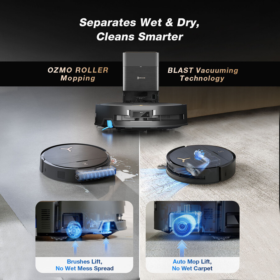 deebot x9 pro omni saug- und wischroboter für tierhaare starke saugkraft automatische entleerung teppich