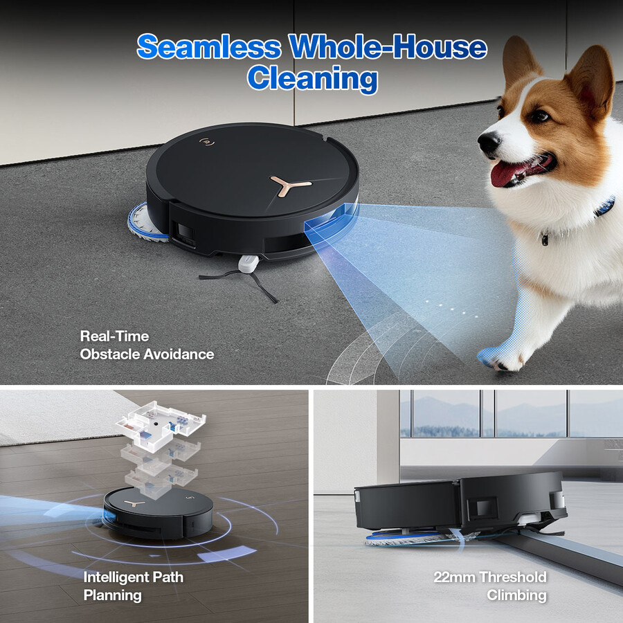 deebot t50 max pro omni saug- und wischroboter für tierhaare teppich leistungsstark ki