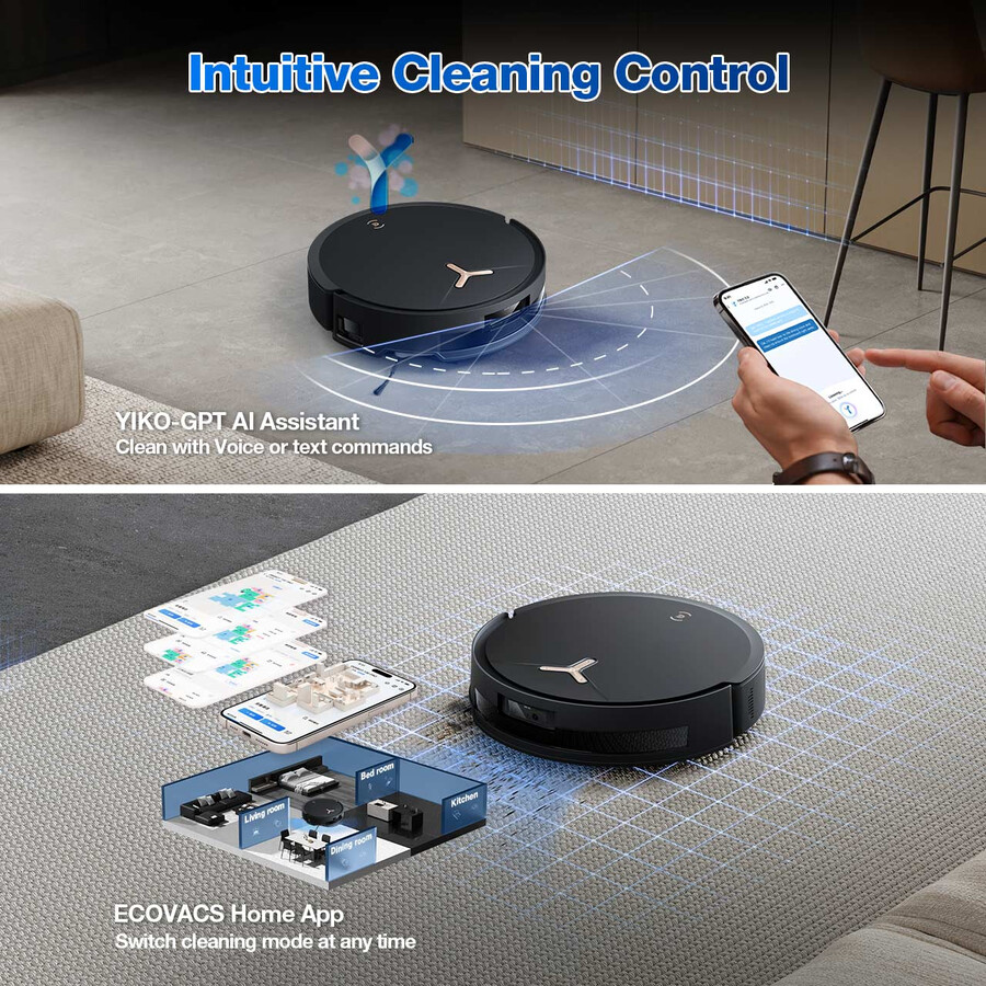 deebot t50 max pro omni saug- und wischroboter für tierhaare teppich leistungsstark ki