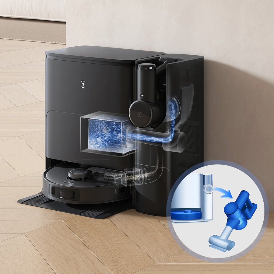 deebot t30s komplett-kombi saugroboter wischmopp handstaubsauger