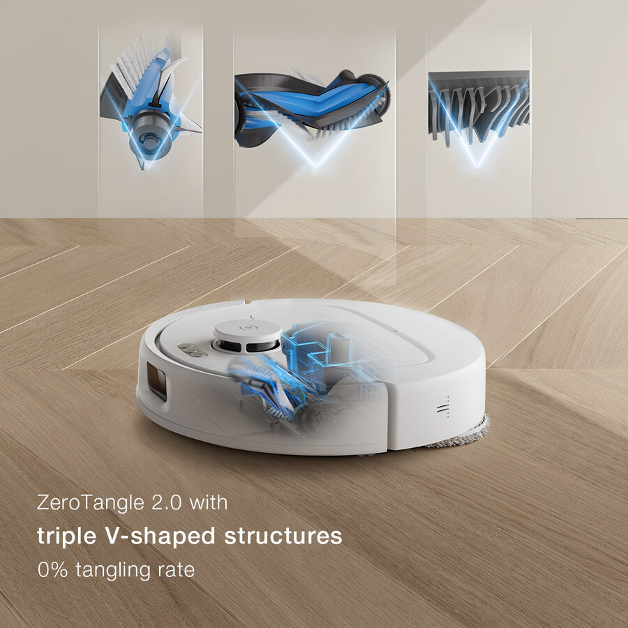 deebot n30 pro omni weißer selbstentleerender saug- und wischroboter kantenreinigung starke saugkraft app-steuerung