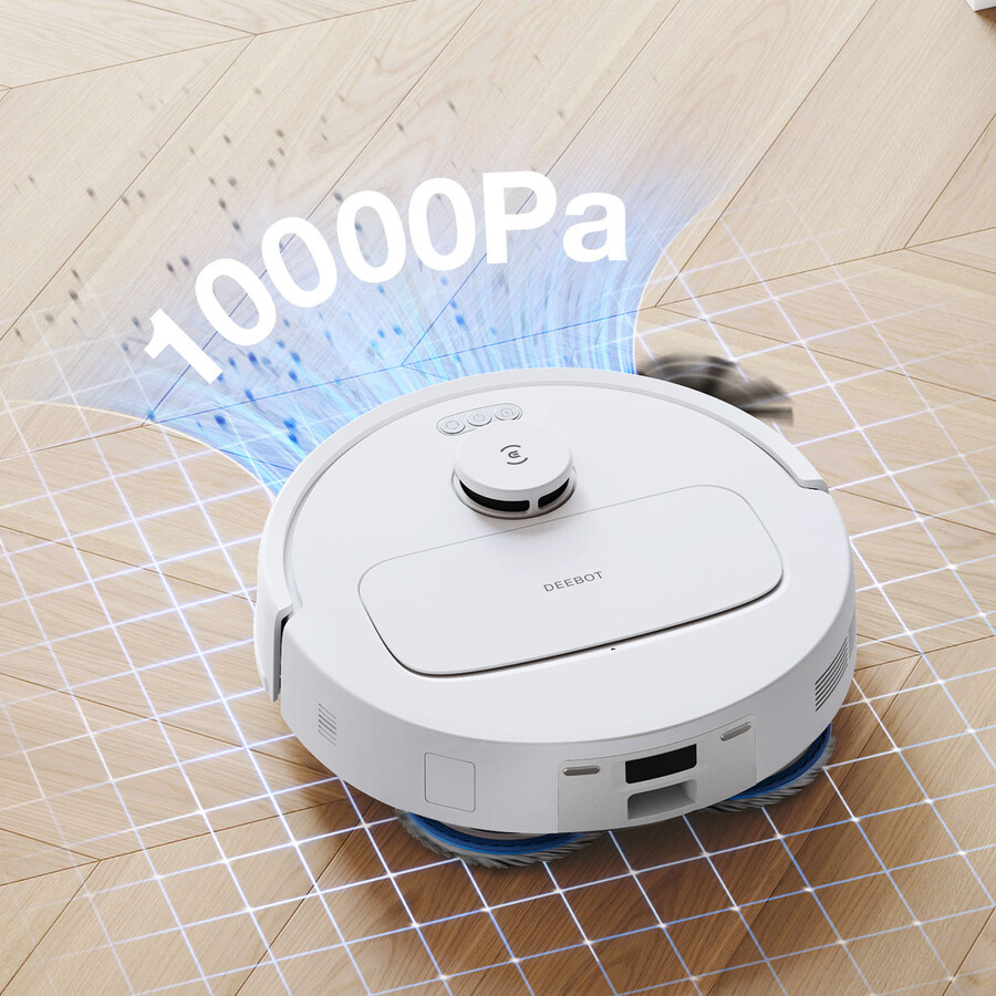 deebot n30 pro omni weißer selbstentleerender saug- und wischroboter kantenreinigung starke saugkraft app-steuerung