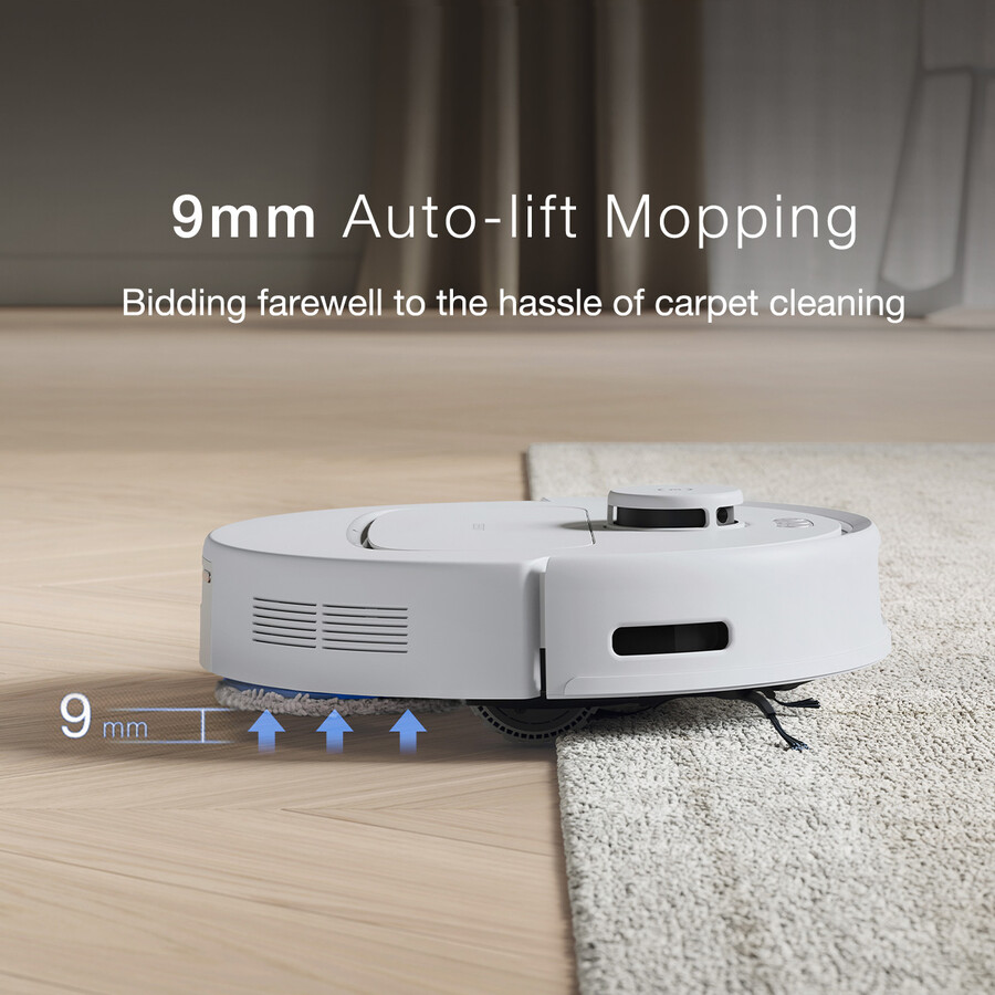 deebot n30 pro omni weißer selbstentleerender saug- und wischroboter kantenreinigung starke saugkraft app-steuerung