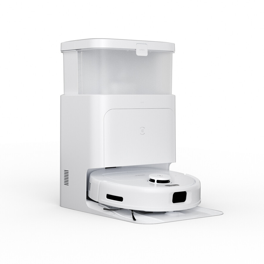 deebot n30 pro omni weißer selbstentleerender saug- und wischroboter kantenreinigung starke saugkraft app-steuerung